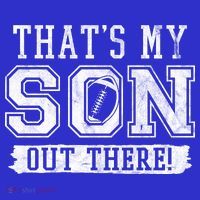 Thats My Son Out There Football Parent Women's V-Neck T-Shirt
