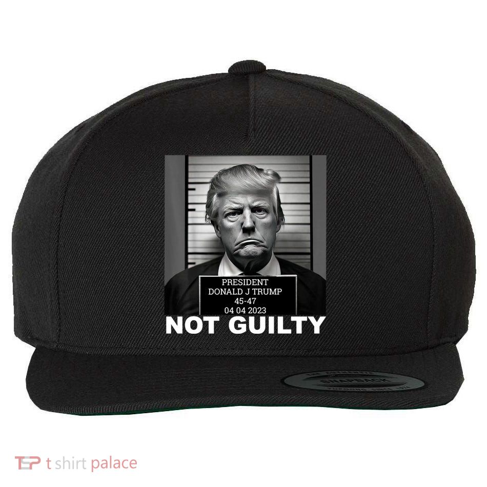 Trump Mug Shot, Trump Not Guilty Pro Trump Supporter Wool Snapback Cap