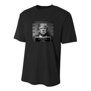 Trump Mug Shot Trump MugShot Youth Performance Sprint T-Shirt