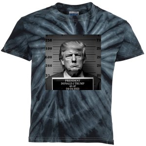 Trump Mug Shot Trump MugShot Kids Tie-Dye T-Shirt