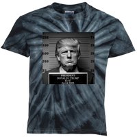 Trump Mug Shot Trump MugShot Kids Tie-Dye T-Shirt