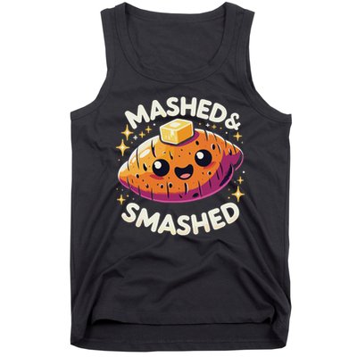 Thanksgiving Mashed & Smashed Funny Sweet Potato Tank Top