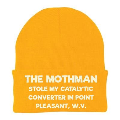 The Mothman Stole My Catalytic Converter In Point Pleasant Knit Cap Winter Beanie