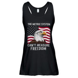 The Metric System CanT Measure Freedom Funny 4th Of July Ladies Essential Flowy Tank