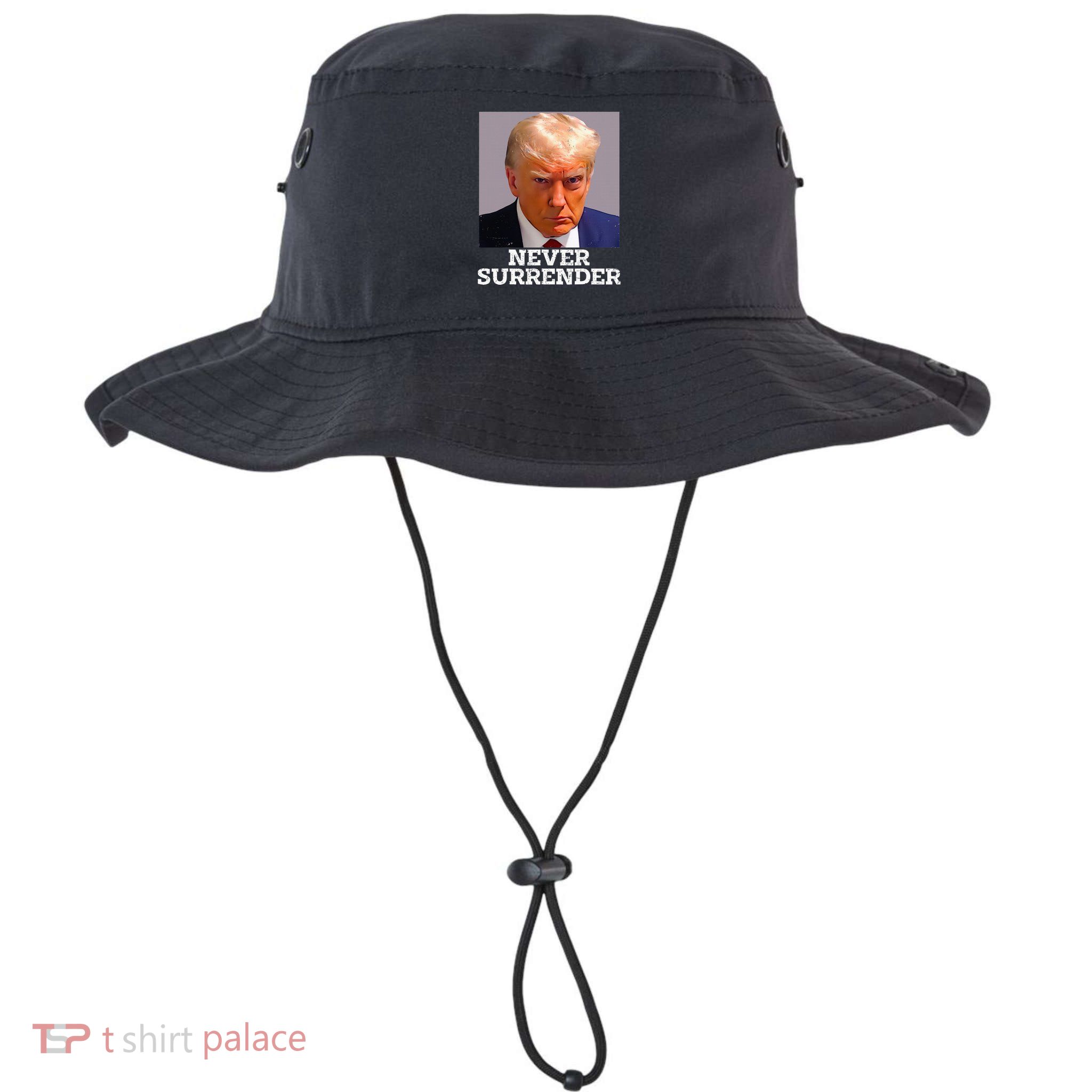 Trump Mug Shot Donald Trump Mug Shot Never Surrender Bucket Hat