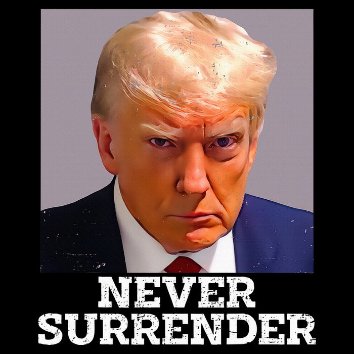 Trump Mug Shot Donald Trump Mug Shot Never Surrender Womens Tank Top