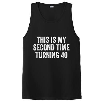 This My Second Time Turning 40 Funny 80th Birthday Old Gift PosiCharge Competitor Tank