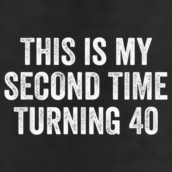 This My Second Time Turning 40 Funny 80th Birthday Old Gift Golf Towel