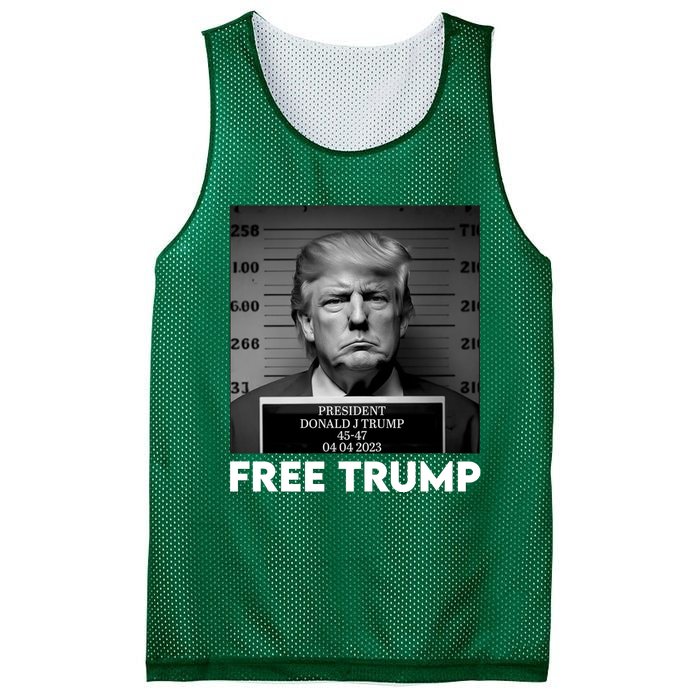 Trump Mug Shot, Trump Not Guilty Pro Trump Supporter Mesh Reversible Basketball Jersey Tank