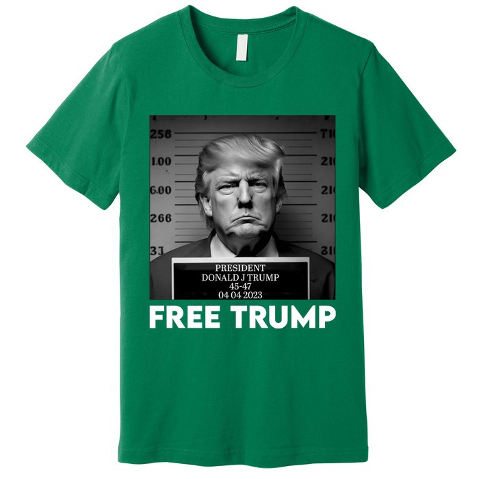 Trump Mug Shot, Trump Not Guilty Pro Trump Supporter Premium T-Shirt