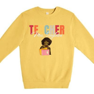 Teacher Mrs. Singleton Loving Mom And Mentor Premium Crewneck Sweatshirt