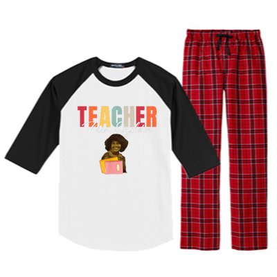 Teacher Mrs. Singleton Loving Mom And Mentor Raglan Sleeve Pajama Set