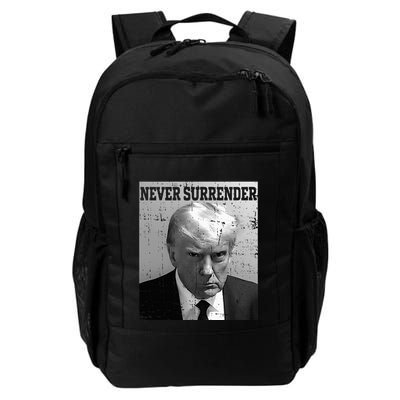 Trump Mug Shot Donald Trump Mug Shot Never Surrender Backpack