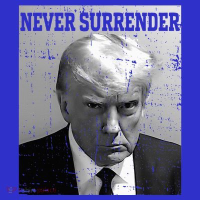 Trump Mug Shot Donald Trump Mug Shot Never Surrender T-Shirt