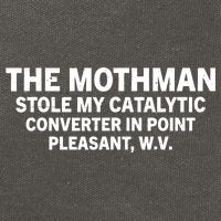 The Mothman Stole My Catalytic Converter In Point Pleasant Cotton Canvas Backpack