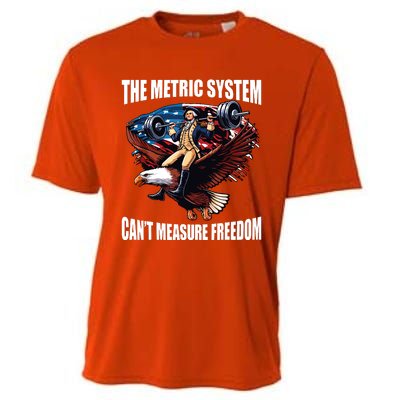 The Metric System Cant Measure Freedom Funny Cooling Performance Crew T-Shirt