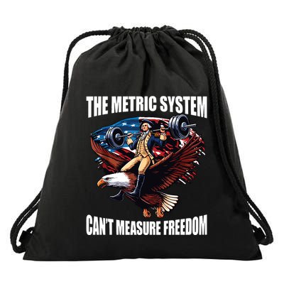 The Metric System Cant Measure Freedom Funny Drawstring Bag