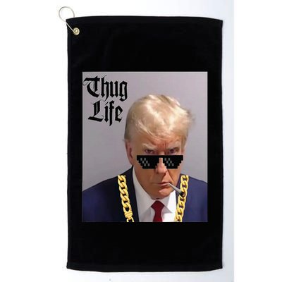 Trump Mug Shot Donald Trump Mug Shot Thug Life Golf Towel