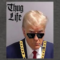 Trump Mug Shot Donald Trump Mug Shot Thug Life Vector Backpack