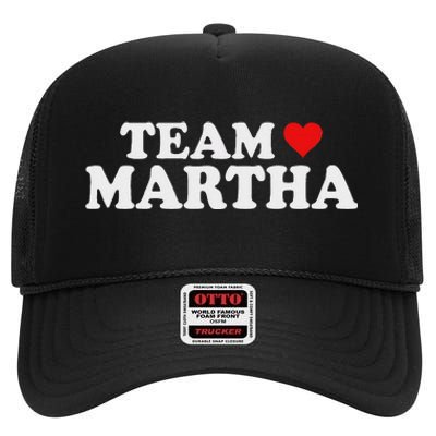 Team Martha Supporter Design High Crown Mesh Back Trucker Hat