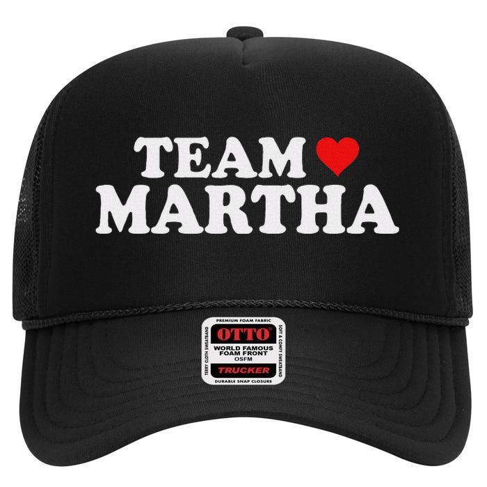 Team Martha Supporter Design High Crown Mesh Back Trucker Hat