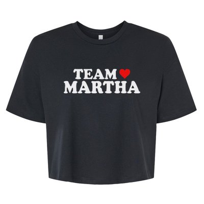 Team Martha Supporter Design Bella+Canvas Jersey Crop Tee