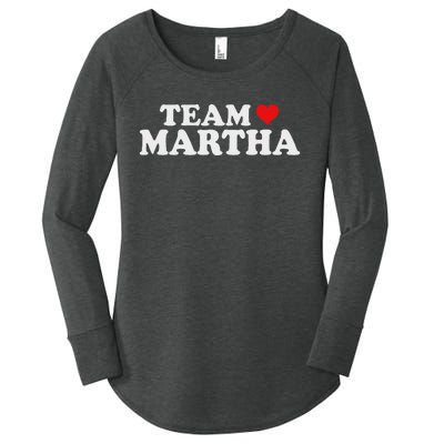 Team Martha Supporter Design Women's Perfect Tri Tunic Long Sleeve Shirt