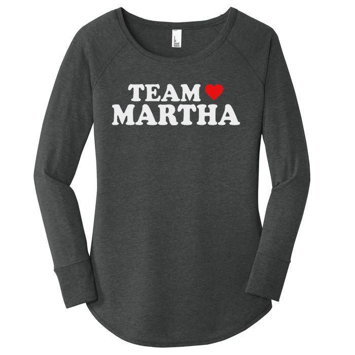 Team Martha Supporter Design Women's Perfect Tri Tunic Long Sleeve Shirt