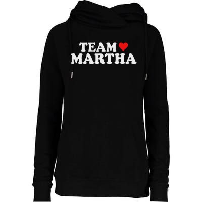 Team Martha Supporter Design Womens Funnel Neck Pullover Hood