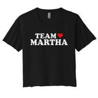 Team Martha Supporter Design Women's Crop Top Tee