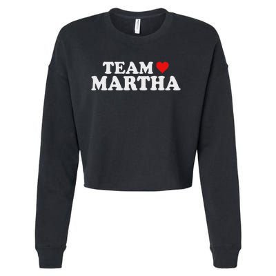 Team Martha Supporter Design Cropped Pullover Crew