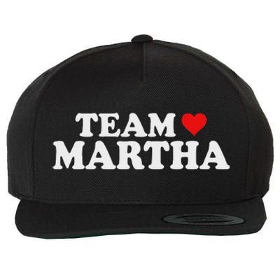 Team Martha Supporter Design Wool Snapback Cap