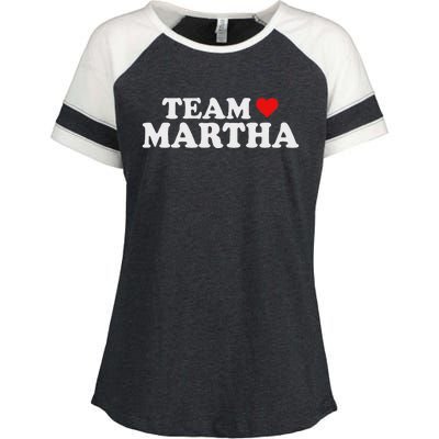 Team Martha Supporter Design Enza Ladies Jersey Colorblock Tee