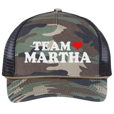 Team Martha Supporter Design Retro Rope Trucker Hat Cap