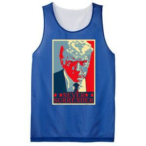 Trump Mug Shot Donald Trump Mug Shot Never Surrender Mesh Reversible Basketball Jersey Tank