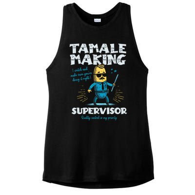 Tamale Making Supervisor Funny Tamales Crew Mexican Food Ladies PosiCharge Tri-Blend Wicking Tank