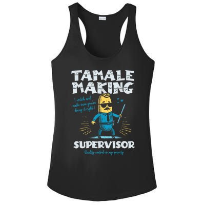 Tamale Making Supervisor Funny Tamales Crew Mexican Food Ladies PosiCharge Competitor Racerback Tank