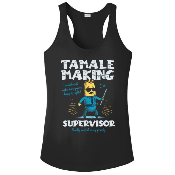 Tamale Making Supervisor Funny Tamales Crew Mexican Food Ladies PosiCharge Competitor Racerback Tank