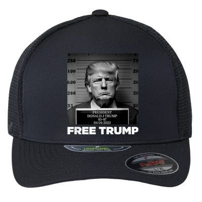 Trump Mugshot 2024 President Legend Trump never surrender Flexfit Unipanel Trucker Cap