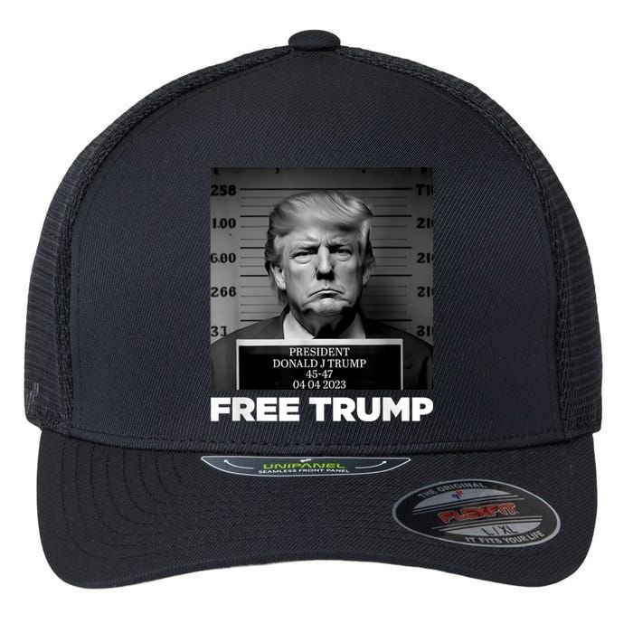 Trump Mugshot 2024 President Legend Trump never surrender Flexfit Unipanel Trucker Cap