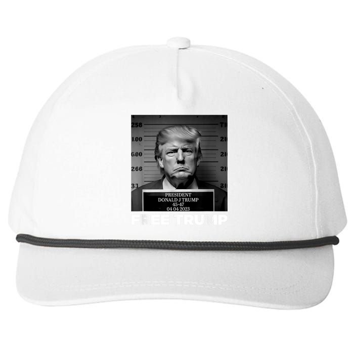 Trump Mugshot 2024 President Legend Trump never surrender Snapback Five-Panel Rope Hat