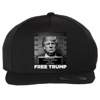 Trump Mugshot 2024 President Legend Trump never surrender Wool Snapback Cap