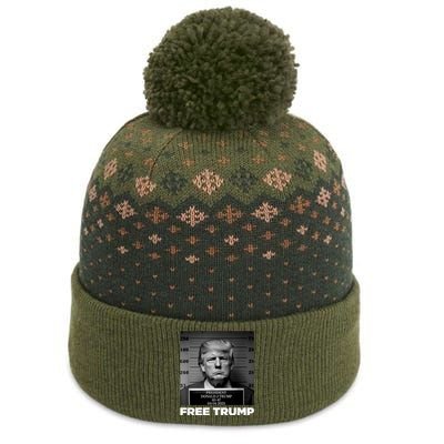 Trump Mugshot 2024 President Legend Trump never surrender The Baniff Cuffed Pom Beanie