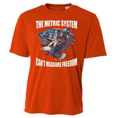 The Metric System Cant Measure Freedom Funny 4th Of July Cooling Performance Crew T-Shirt