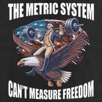 The Metric System Cant Measure Freedom Funny 4th Of July Cool Comfort Performance Bucket Hat