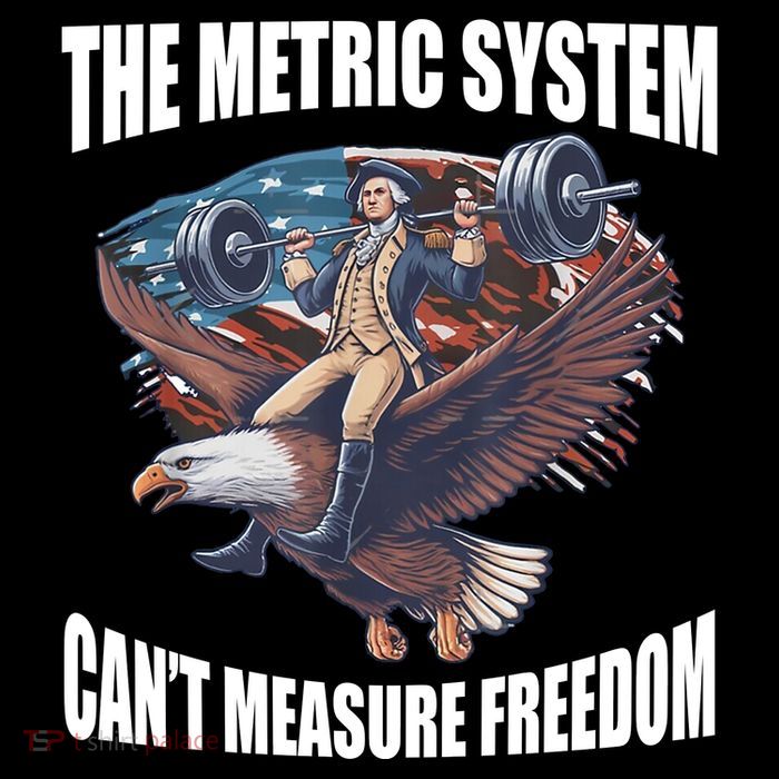 The Metric System Cant Measure Freedom Funny 4th Of July High Crown Mesh Back Trucker Hat