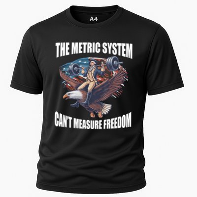 The Metric System Cant Measure Freedom Funny 4th Of July Performance Shirt