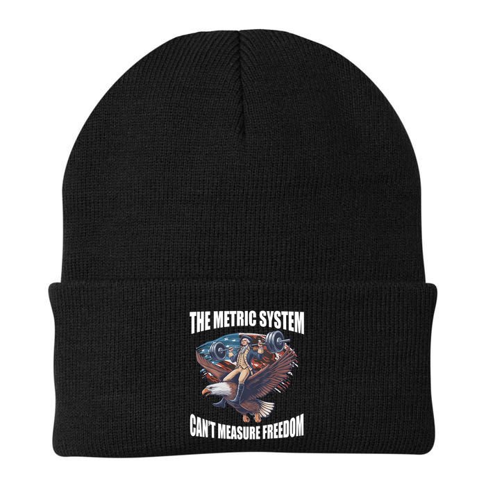 The Metric System Cant Measure Freedom Funny 4th Of July Beanie