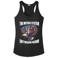The Metric System Cant Measure Freedom Funny 4th Of July Ladies PosiCharge Competitor Racerback Tank