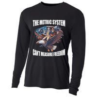 The Metric System Cant Measure Freedom Funny 4th Of July Cooling Performance Long Sleeve Crew